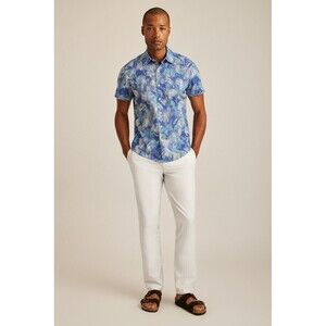 Bonobos Riviera Short Sleeve Men's Shirt Printed Standard Fit Long XXL 268962